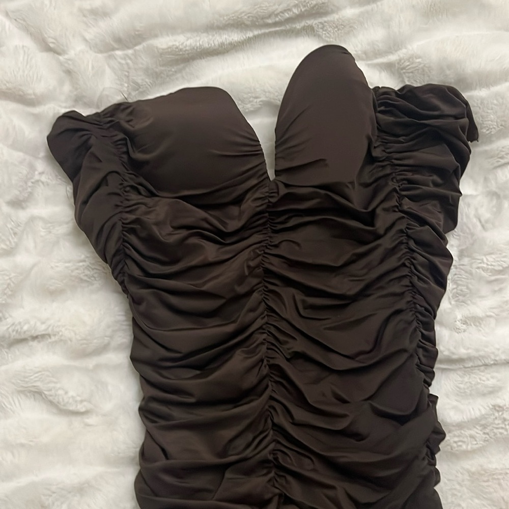 fashion nova ruched everywhere midi dress